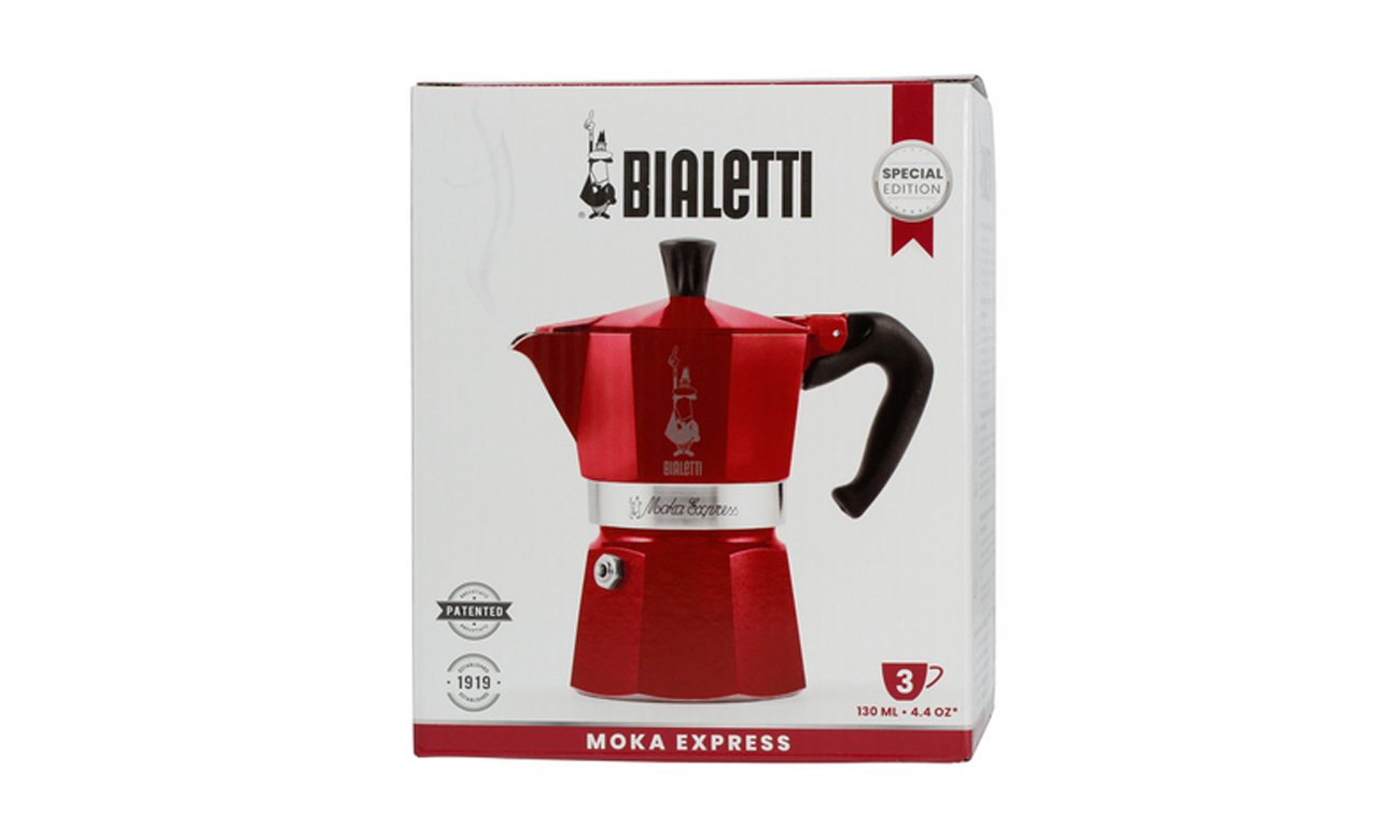 Kawiarka Bialetti Moka Express Marocco 3tz Czerwona
