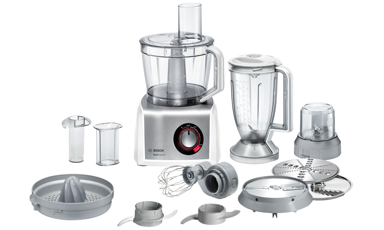 bogate wyposażenie robota kuchennego Bosch MC812S844 zestaw akcesoria