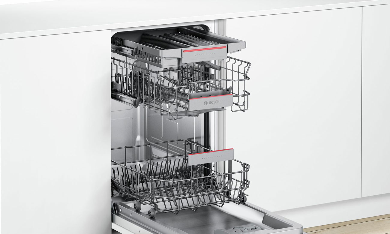 System koszy Vario Flex Pro w zmywarce do zabudowy Bosch SPV45MX02E
