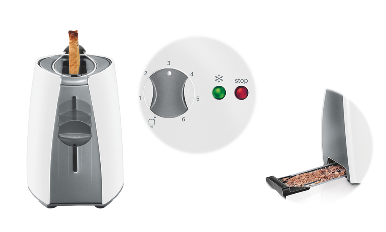 pyszne tosty z Bosch TAT6001 900W biały