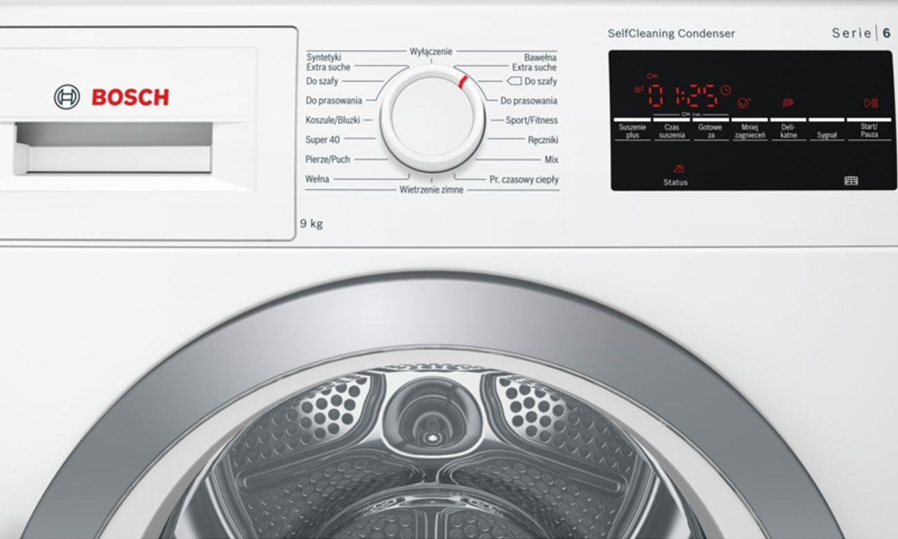 Przyciski Touch Control w Bosch WTW85461PL