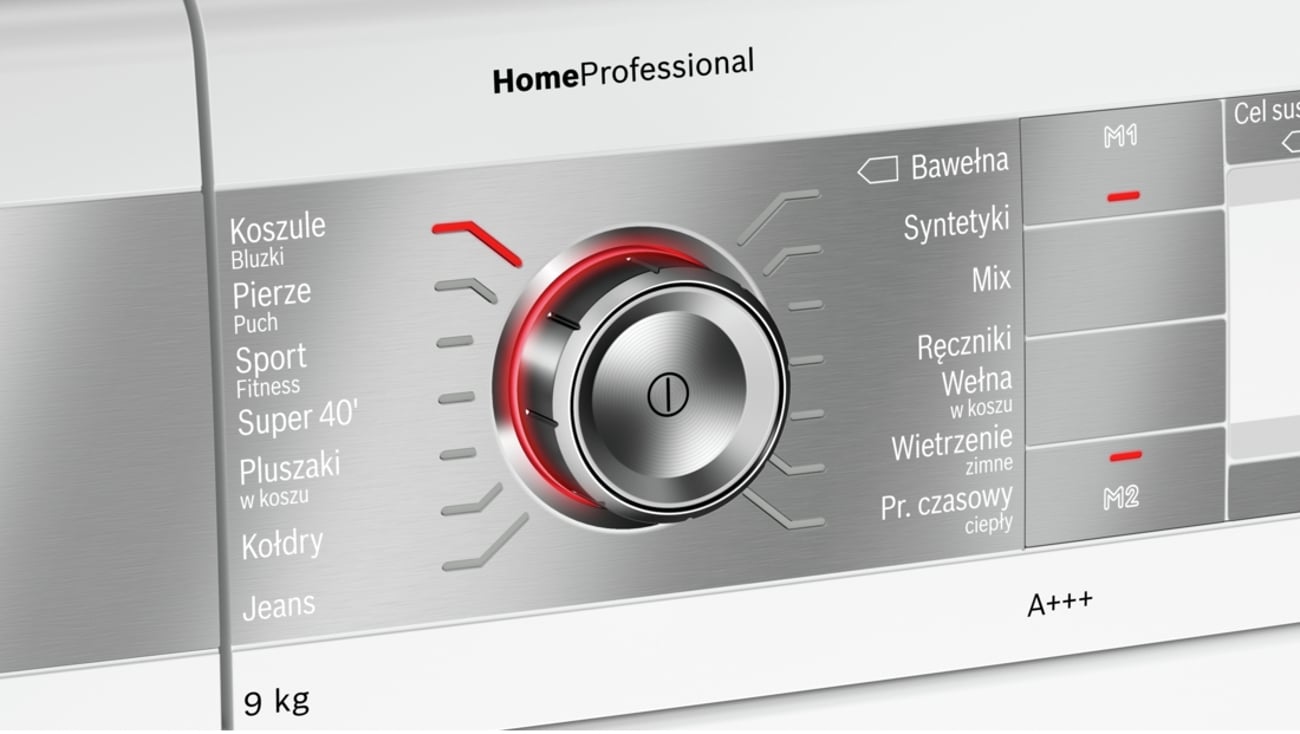 Przyciski Touch Control w Bosch WTY887W0PL