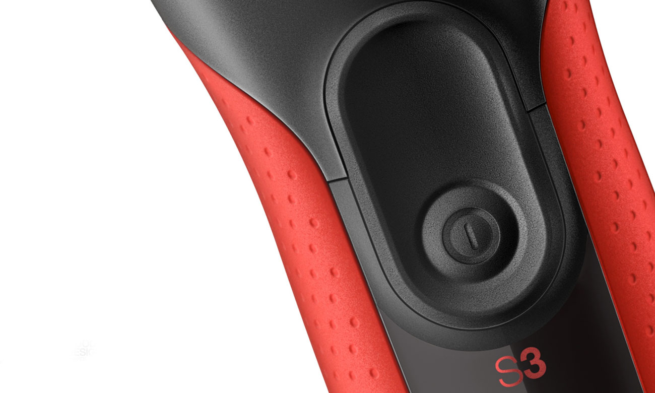Ergonomiczny uchwyt golarki Braun Series 3 3050cc Red
