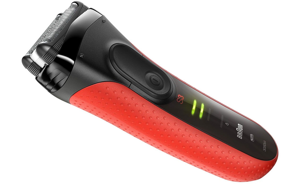 Golarka męska Braun Series 3 3050cc Red z zasilaniem akumulatorowo - sieciowym