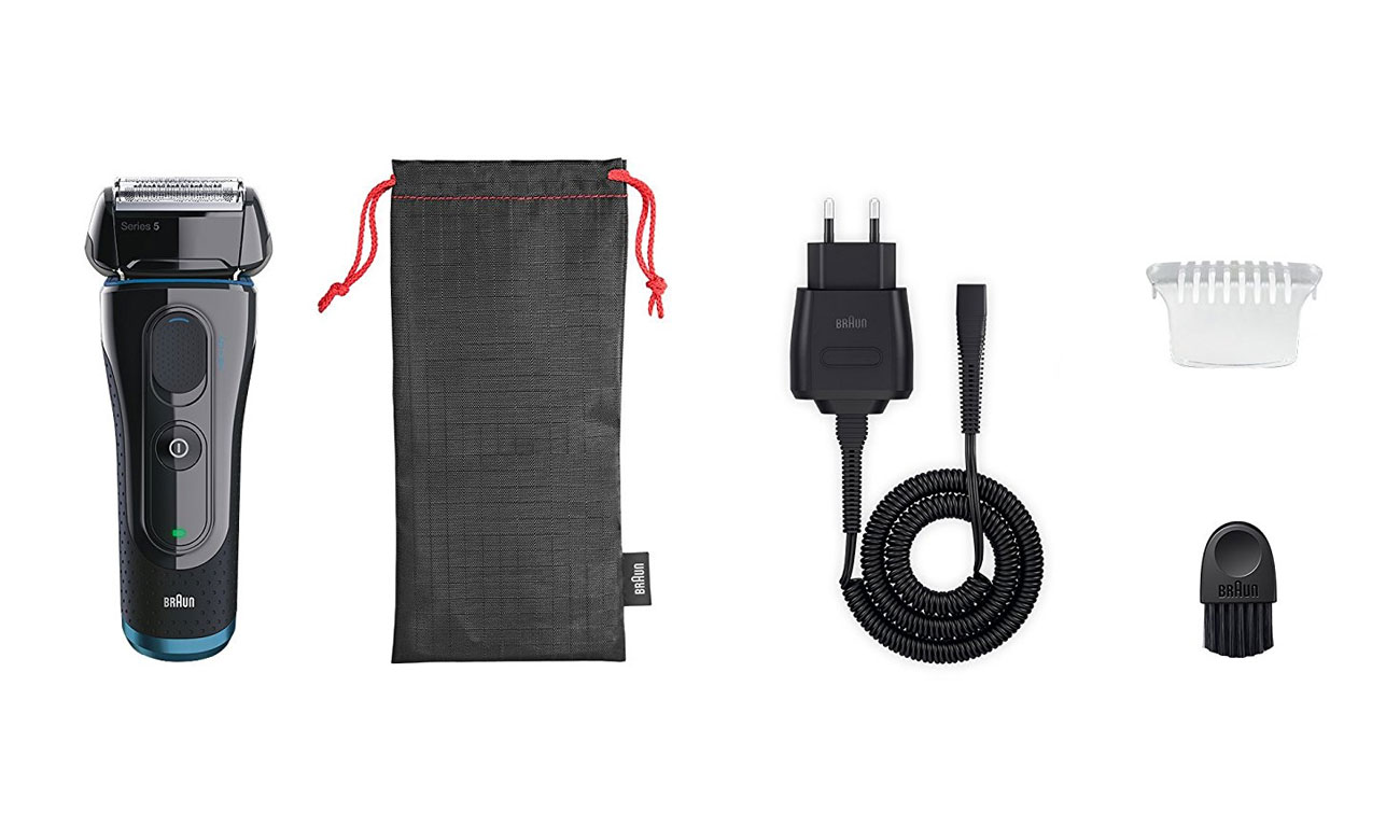 akcesoria w zestawie Golarka męska Braun 5040 Wet&Dry