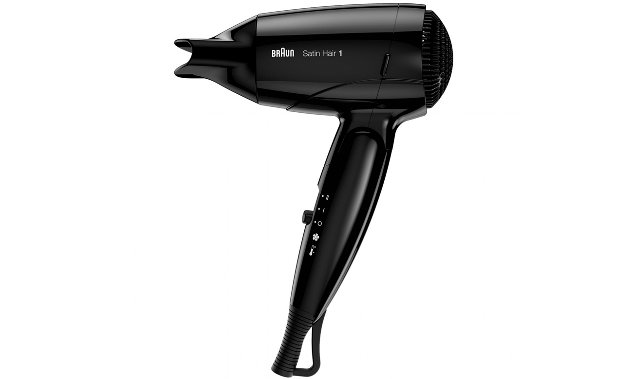 Suszarka do włosów Braun Satin Hair 1 Style&Go HD130 1200W czarna