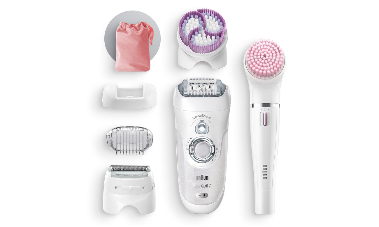 Depilator Braun Silk-épil SES7-885BS ma akcesoria w zestawie