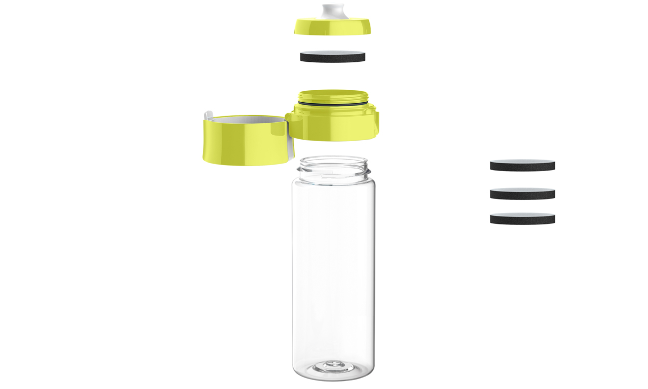 Butelka filtrująca Brita Fill&Go Vital Lime + 4 filtry do wody MicroDisc