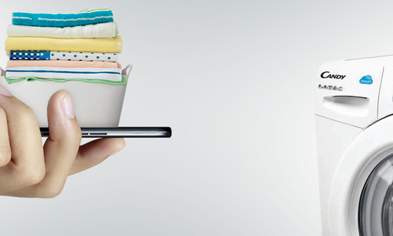 Bezprzewodowe połączenie, dzięki technologii Smart Touch w suszarce do ubrań Candy GVS H10A2TCE-S 