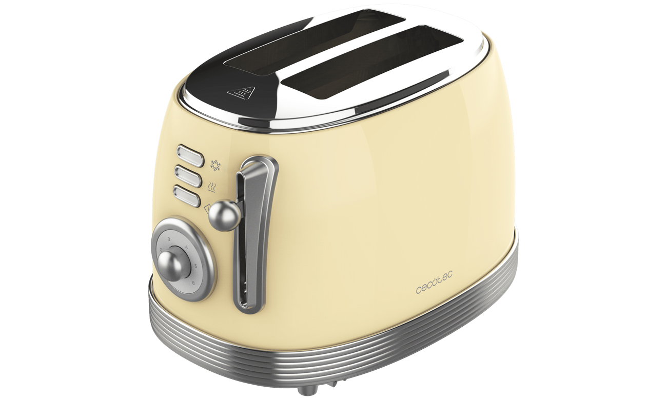 Toster Cecotec Toast&Taste 800 Vintage Light Yellow