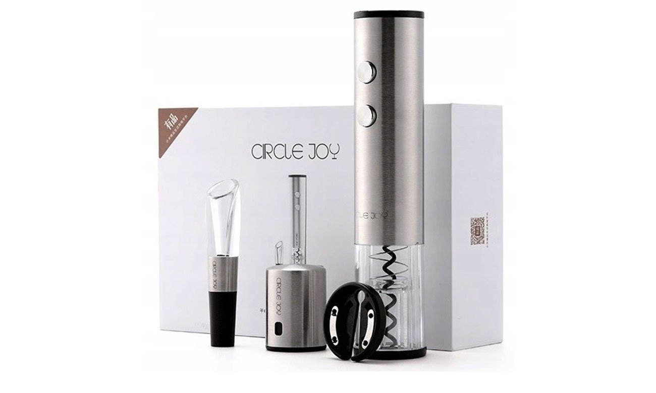 Korkociąg Elektryczny Electric Wine Opener 4 in 1 Gift Set Circle Joy CJ-TZ02