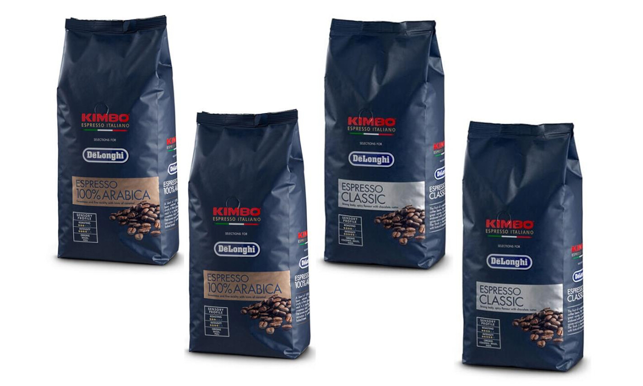 Kawa DeLonghi Kimbo Espresso Classic i Arabica zestaw 4 kg