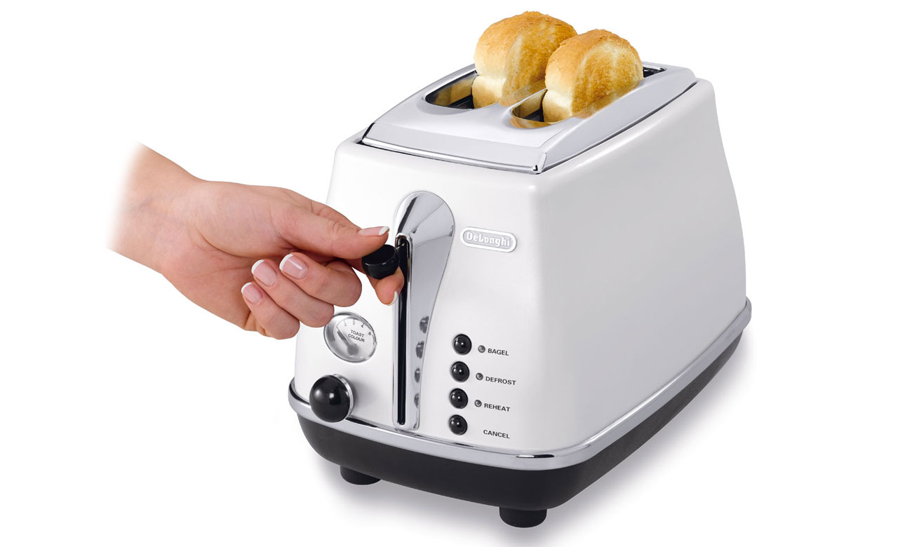 Toster DeLonghi CTO 2003.W z 6 poziomami opiekania