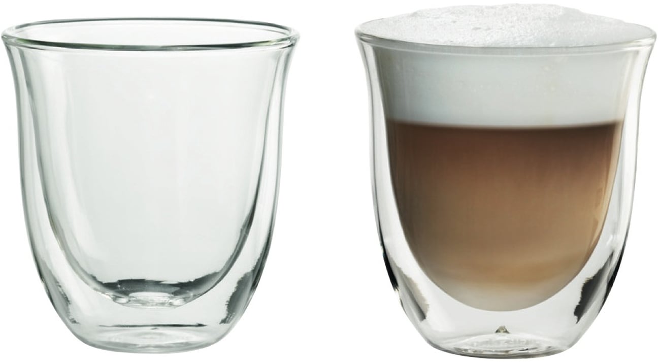 Filiżanki do cappuccino DeLonghi 2 GLASS CAPP. 190ML