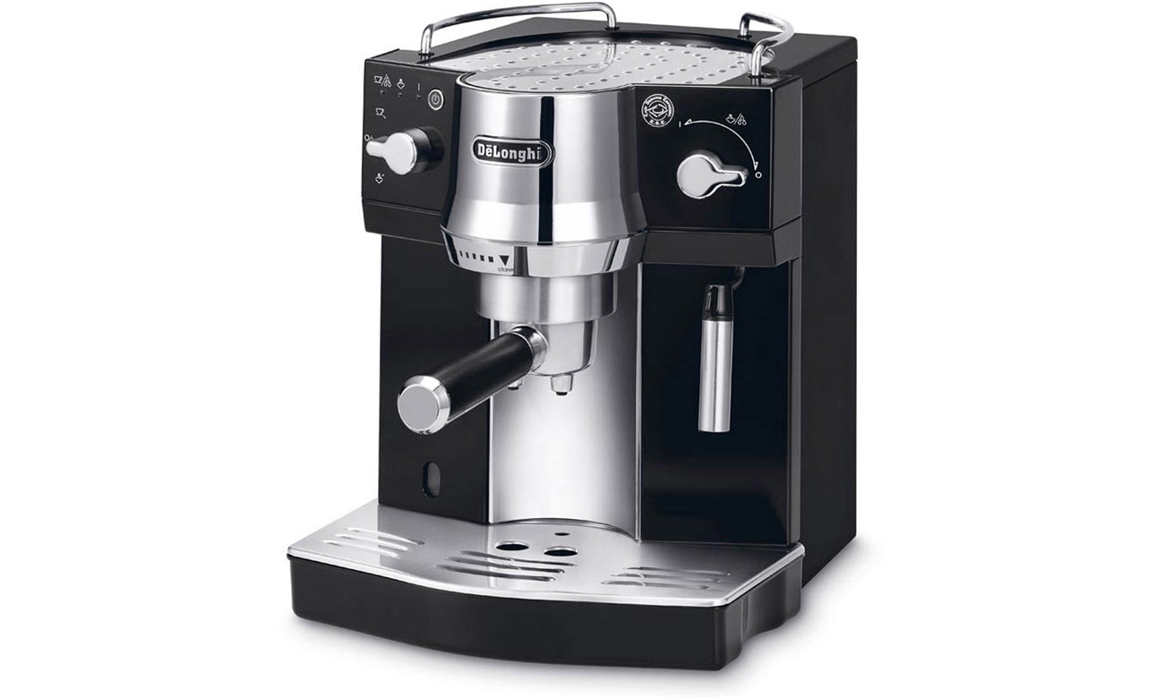 Где кофеварка. Delonghi EC 820 B. Delonghi ec221.b. Кофеварка рожковая Delonghi EC. Кофемашина Delonghi рожковая с капучинатором.
