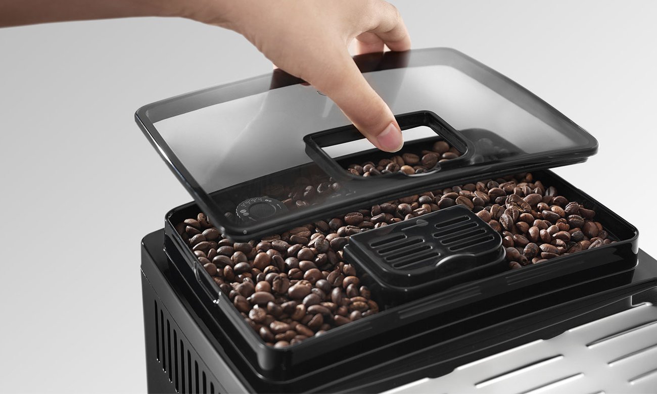 cichy i wytrzymały ekspres do kawy DeLonghi ECAM 23.120.B z regulacją mielenia