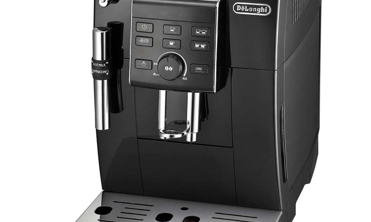 Ekspres do kawy DeLonghi ECAM 23.120.B posiada regulowaną wysokość adaptera