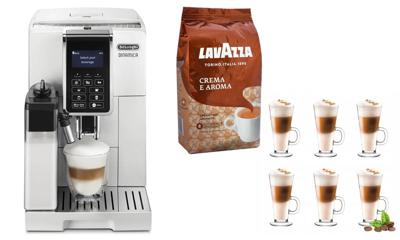Ekspres do kawy automatyczny DeLonghi ECAM 350.55.W Dinamica