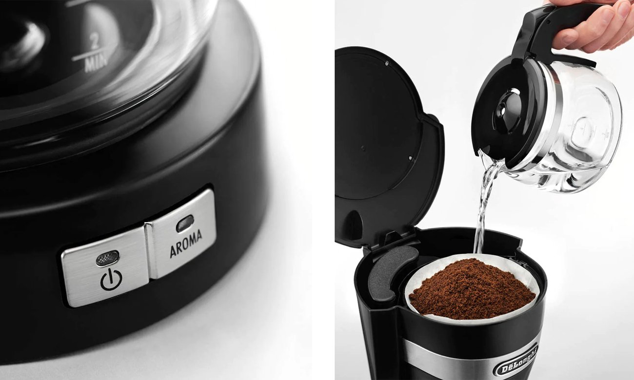 Prosta obsługa ekspresu przelewowego DeLonghi Active Line ICM14011