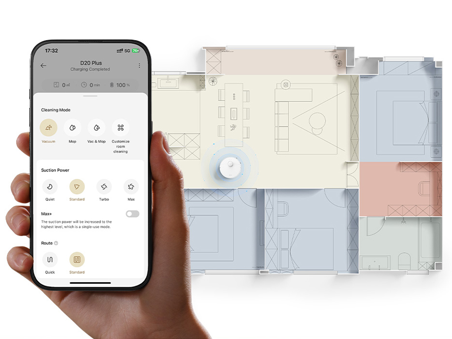Robot sprzątający Dreame D20 Plus White 