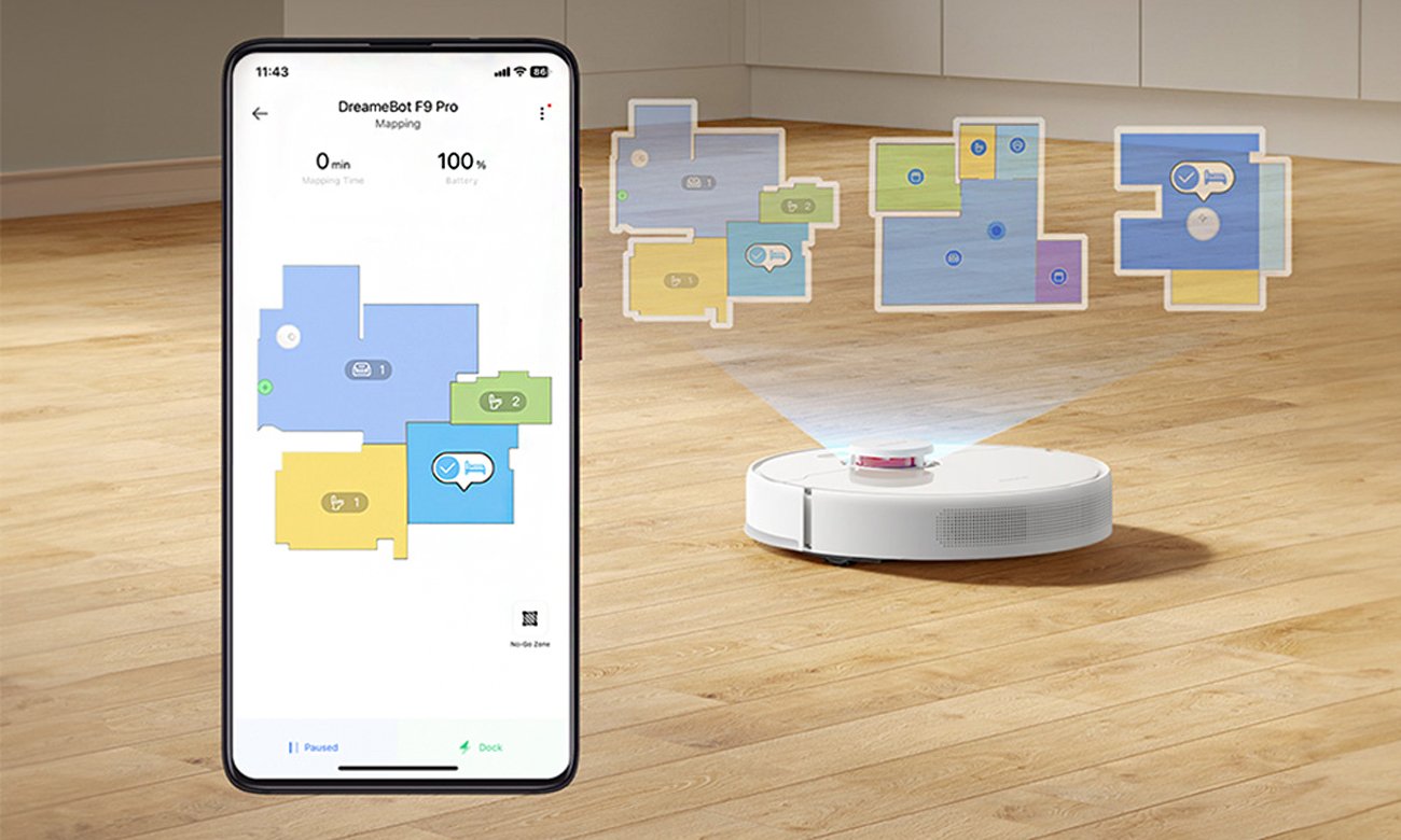 robot dreame F9 pro sterowanie