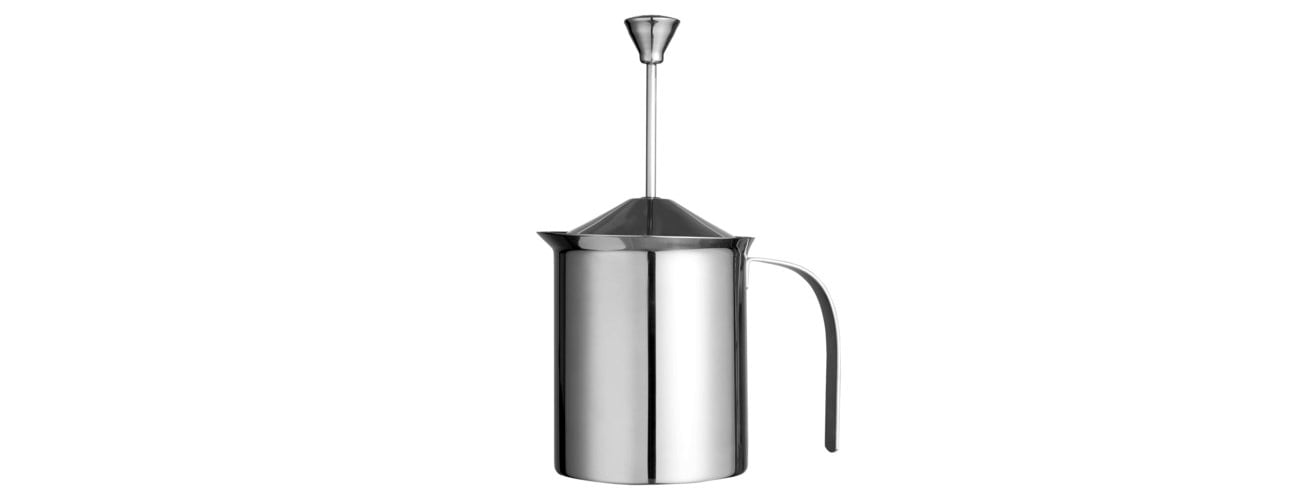 DUKA BARISTA ręczny spieniacz do mleka 850ml srebrny