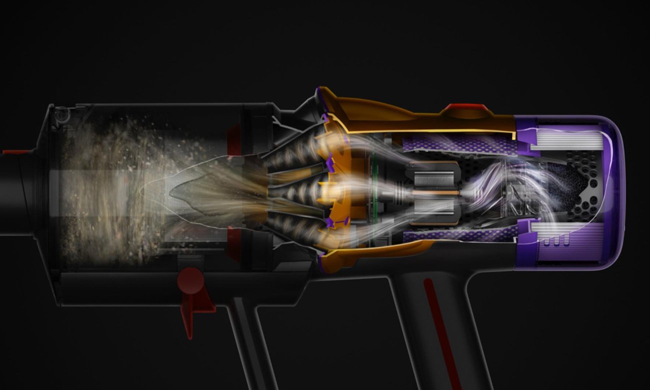 Filtracja w odkurzaczu Dyson V12 Detect Slim Absolute
