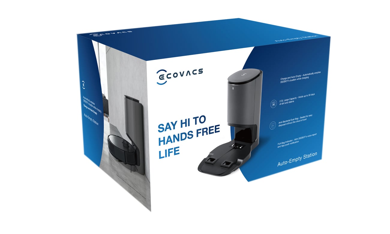 Ecovacs Automatyczna stacja ssąca do serii OZMO T8 wraz z 2 workami CH1918