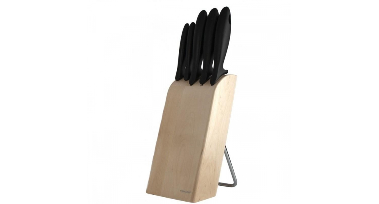 Fiskars Zestaw 5 noży w bloku Kitchen Smart 1004931