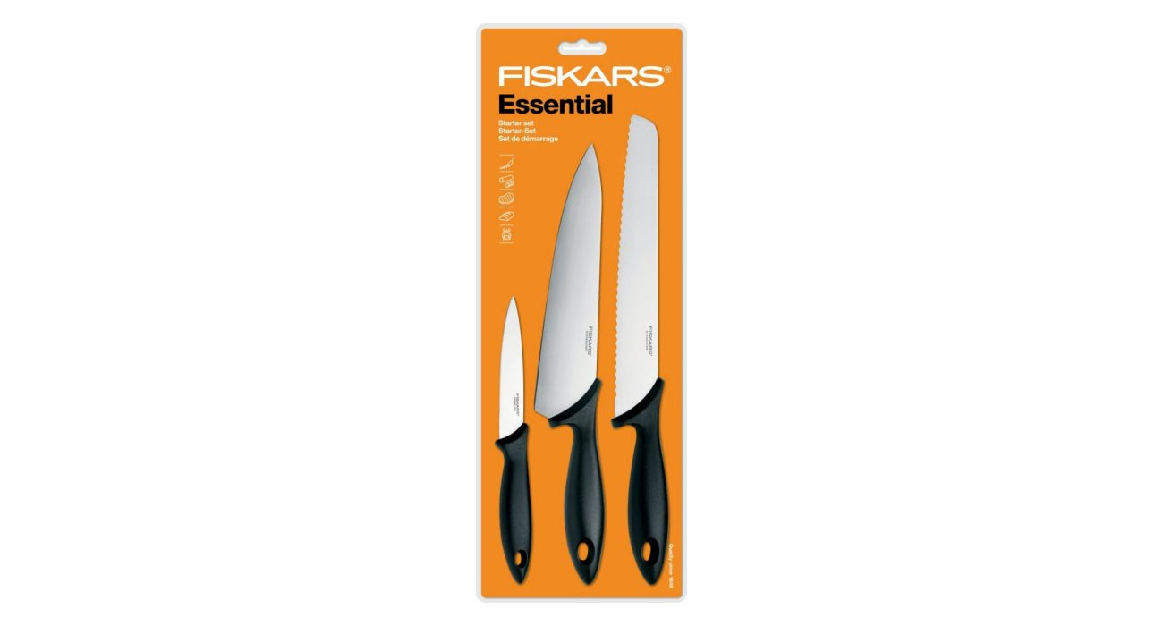 Zestaw 3 noży Fiskars Essential 1023784