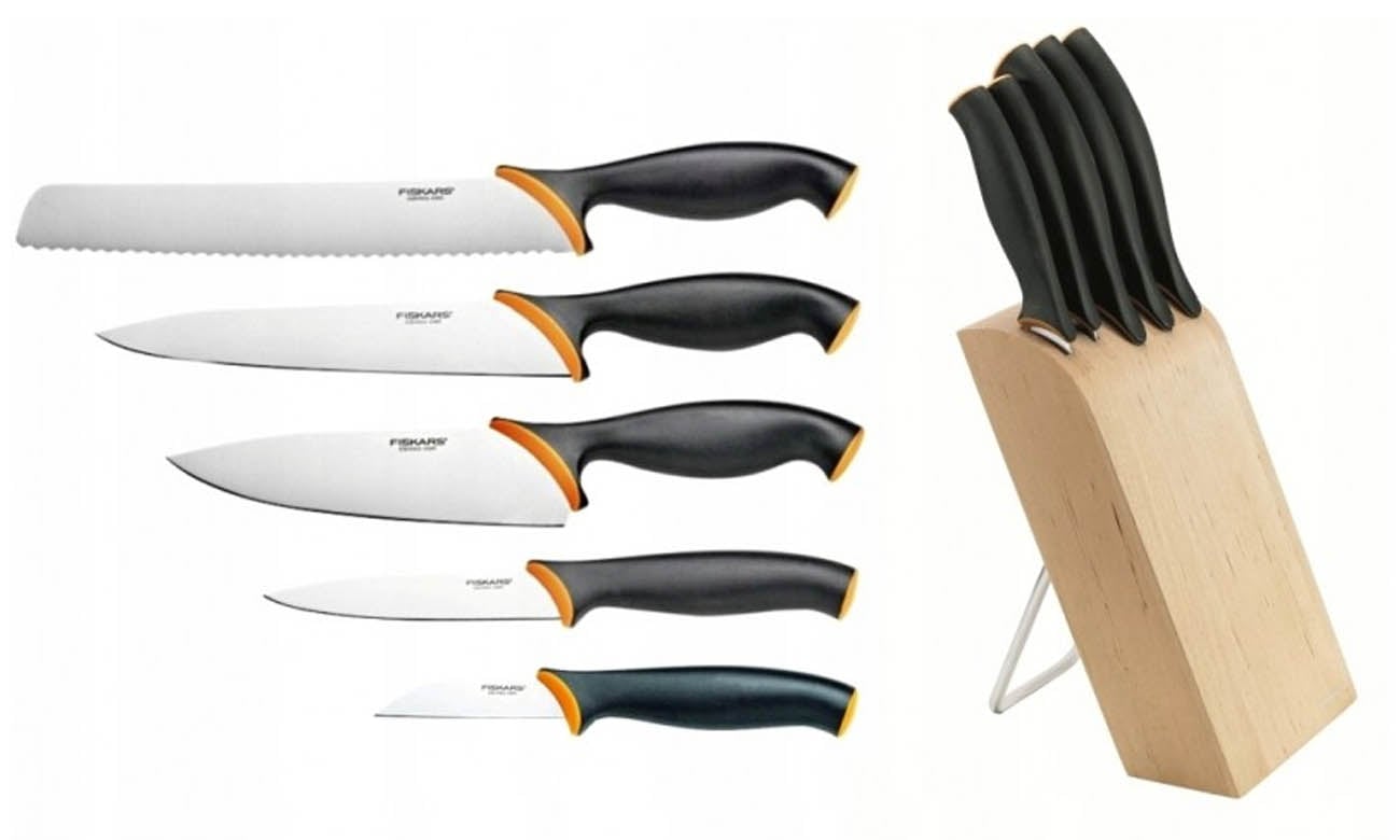 Fiskars Zestaw 5 noży w bloku 857197 Functional Form