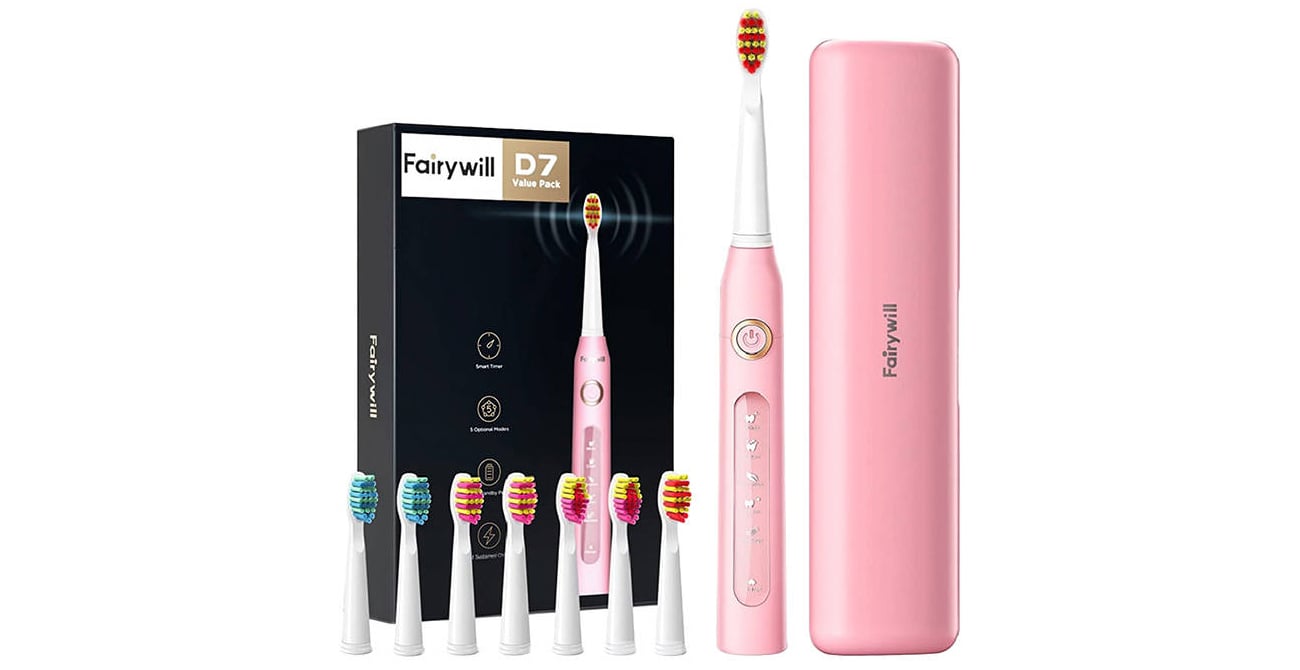 FairyWill Szczoteczka soniczna FW-507 Plus różowa