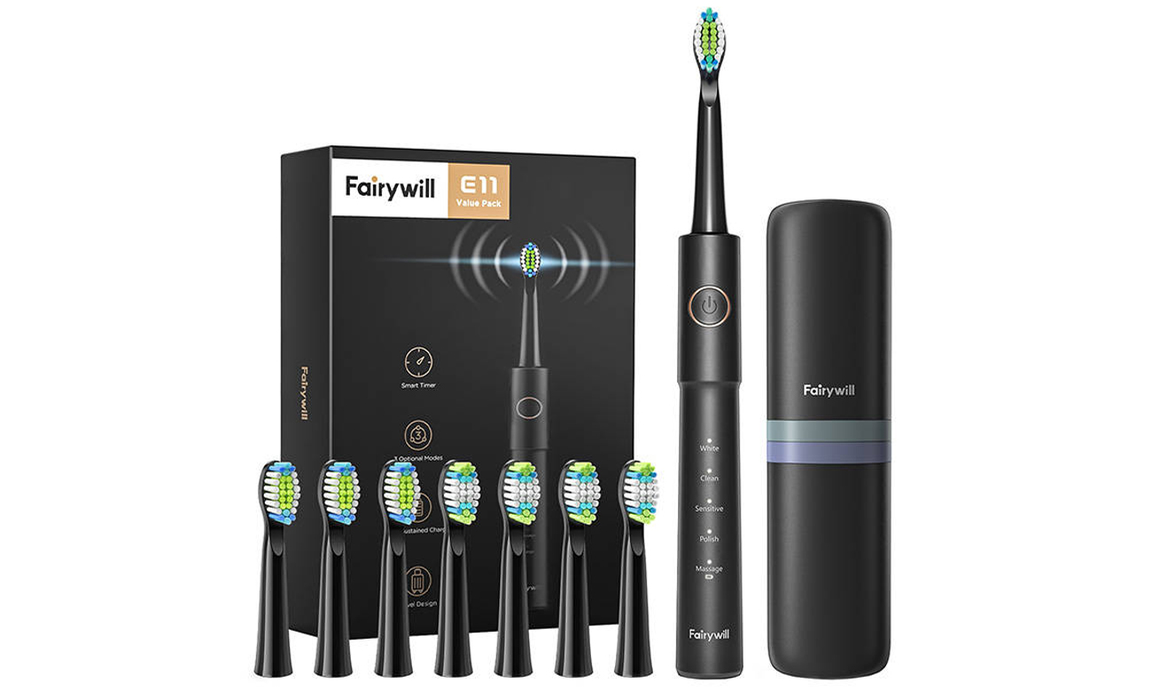 FairyWill Szczoteczka soniczna FW-E11 czarny