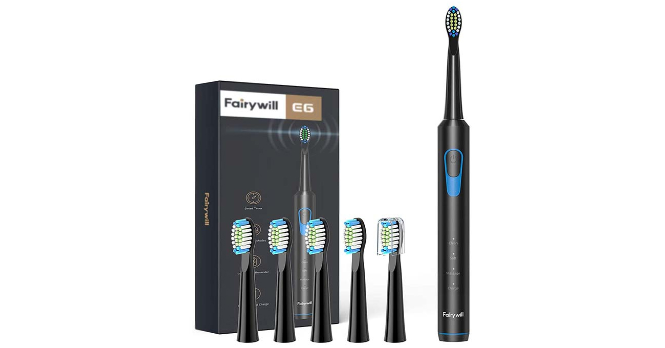 FairyWill Szczoteczka soniczna FW-E6 czarny