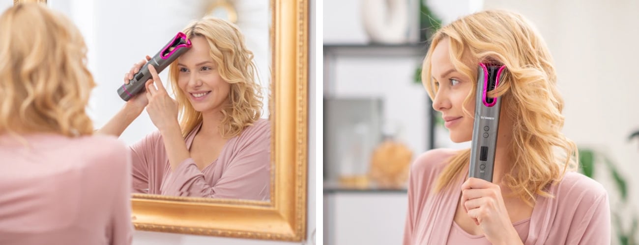 Bezprzewodowa lokówka automatyczna Garett Beauty Curly
