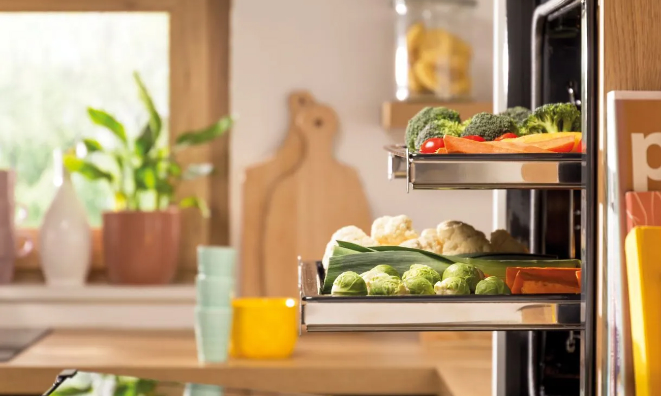 Piekarnik Gorenje BOS6737SYB prowadnice teleskopowe