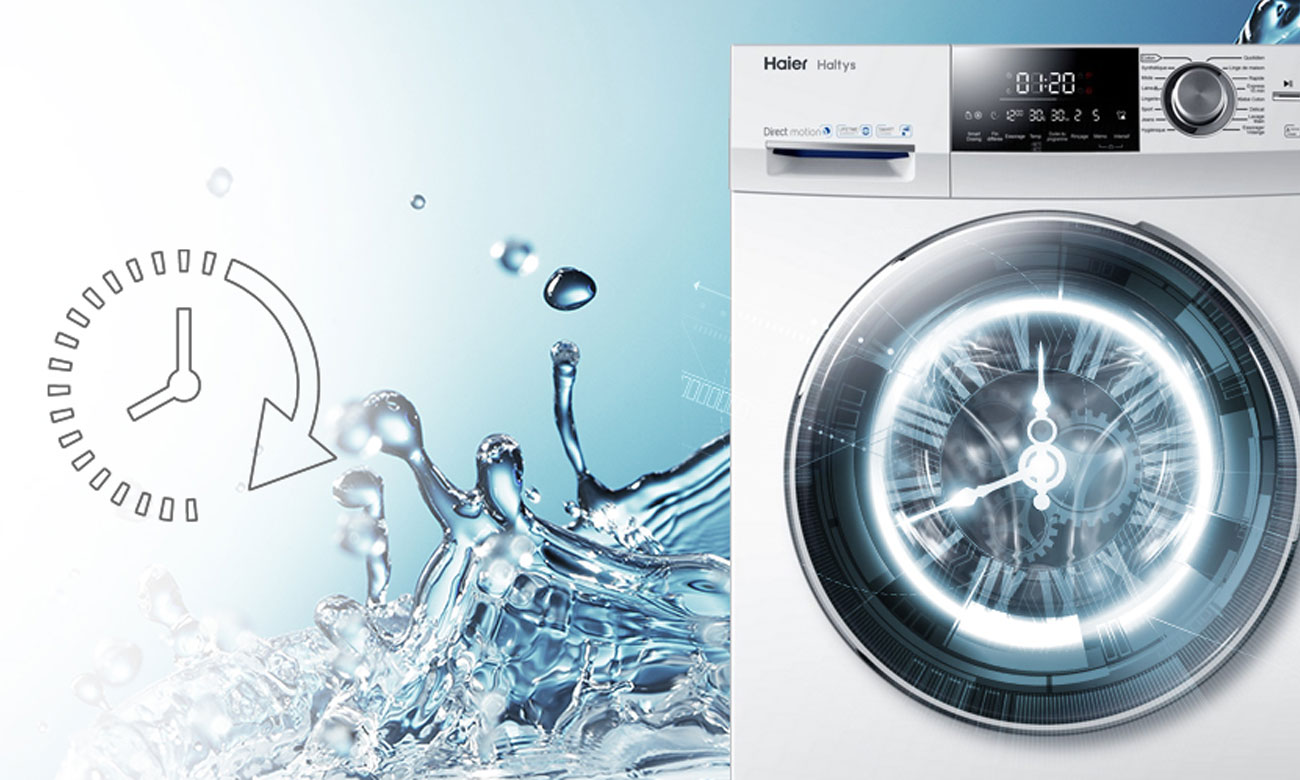 Funkcja opóźnionego startu w pralce Haier HW70-14636S