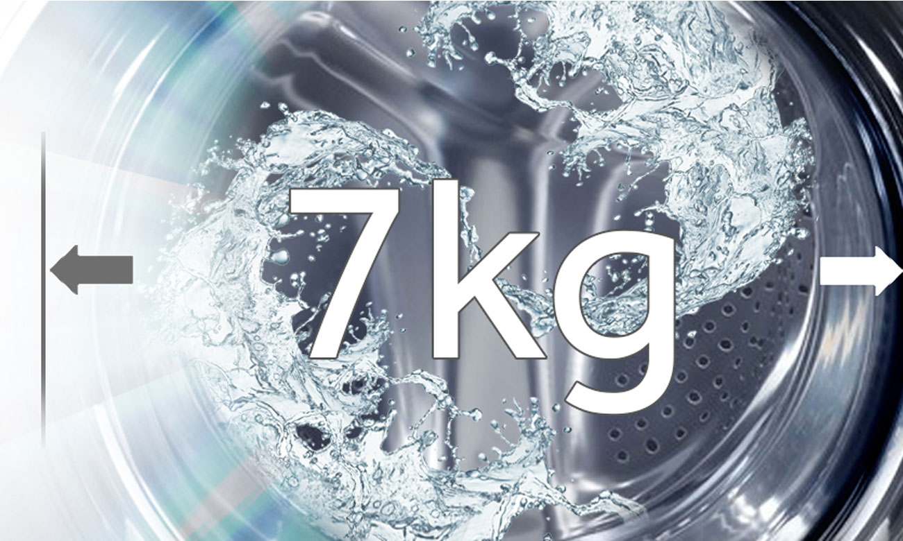 Pojemność 7 kg w pralko suszarce Haier HWD70-1260CD4