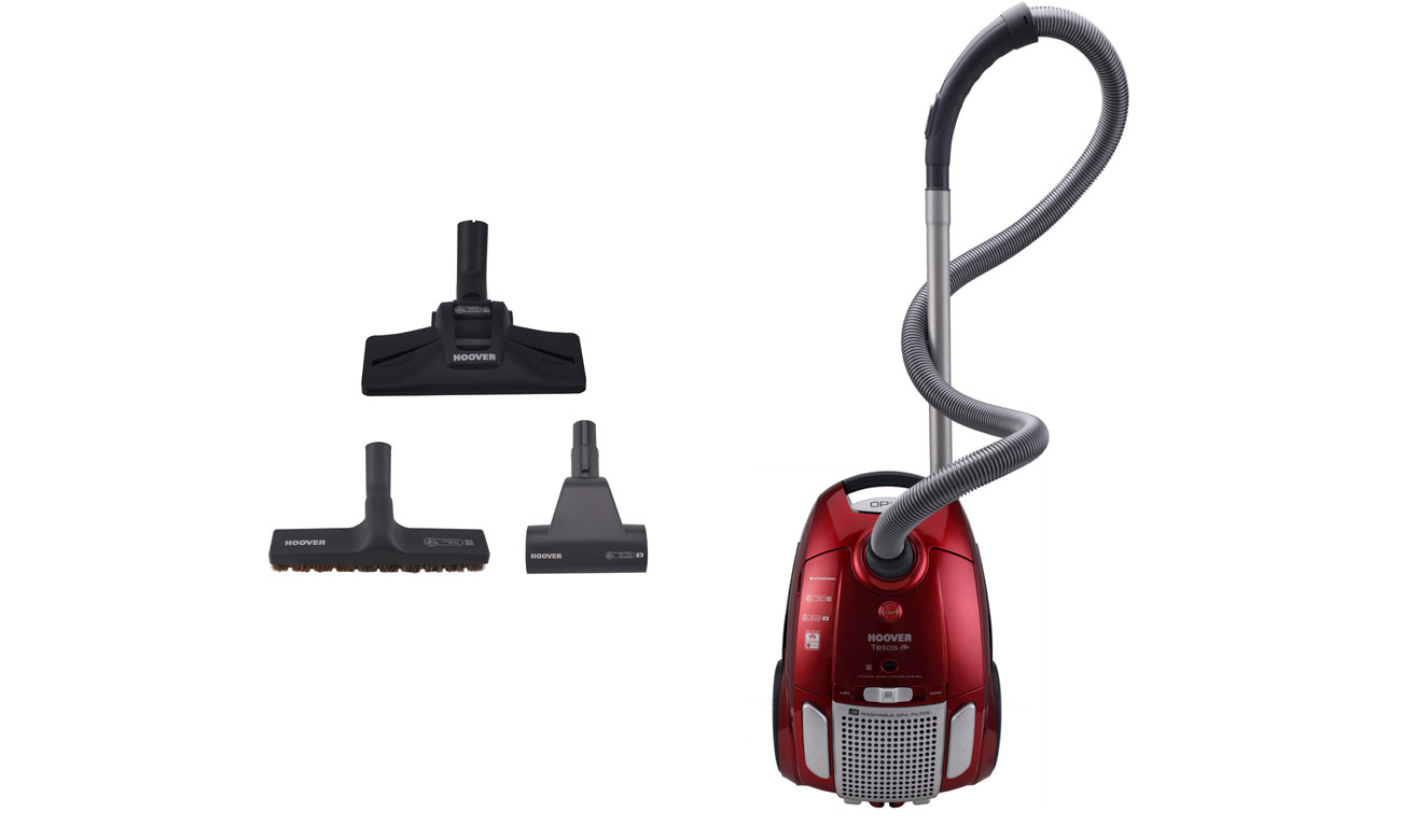 bezpieczna dla podłóg szczotka do parkietu i ssawka do dywanów w odkurzaczu Hoover Telios Plus TE70_TE75011