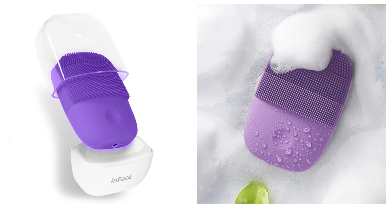 Szczoteczka soniczna do twarzy Inface Sonic Facial Device kolor fioletowy MS2000 Pro
