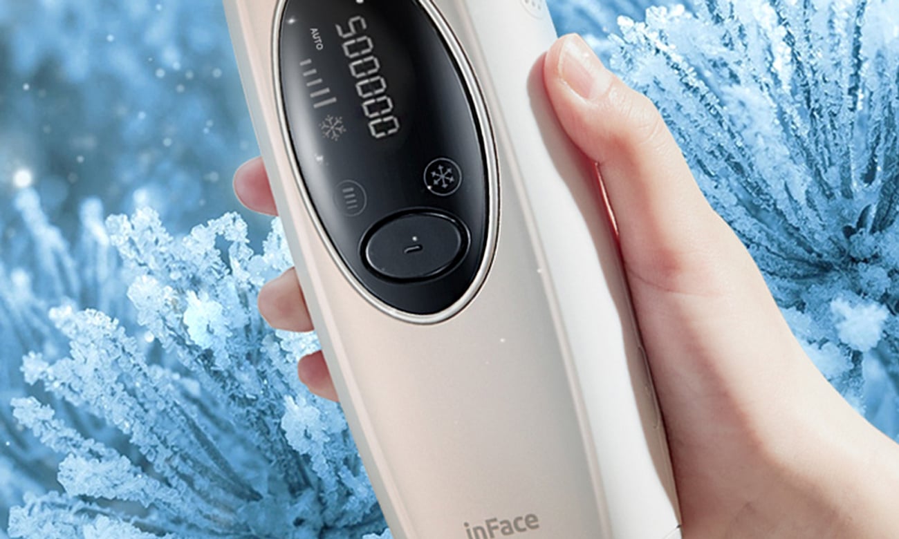 Inface Depilator laserowy IPL z chłodzeniem ZH18E biały Depilatory