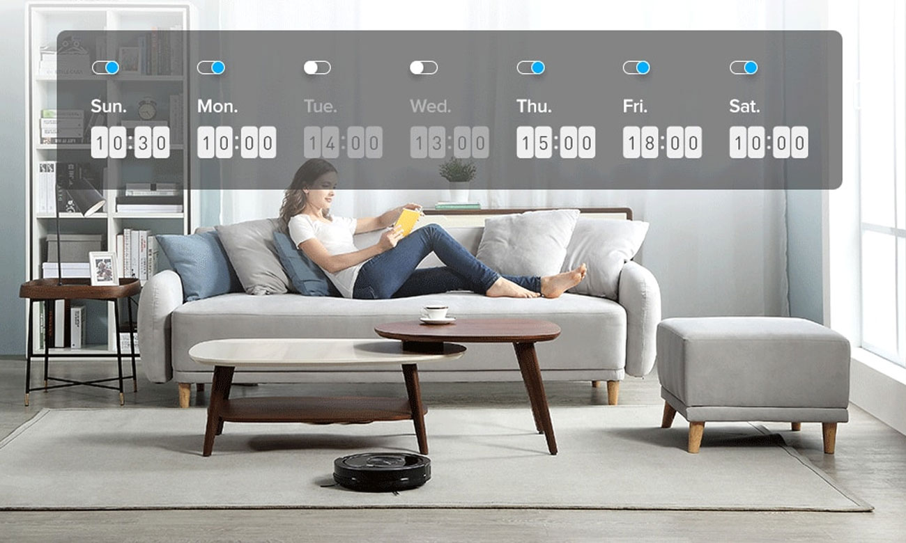 Ustawianie harmonogramu pracy robota Ilife A9s