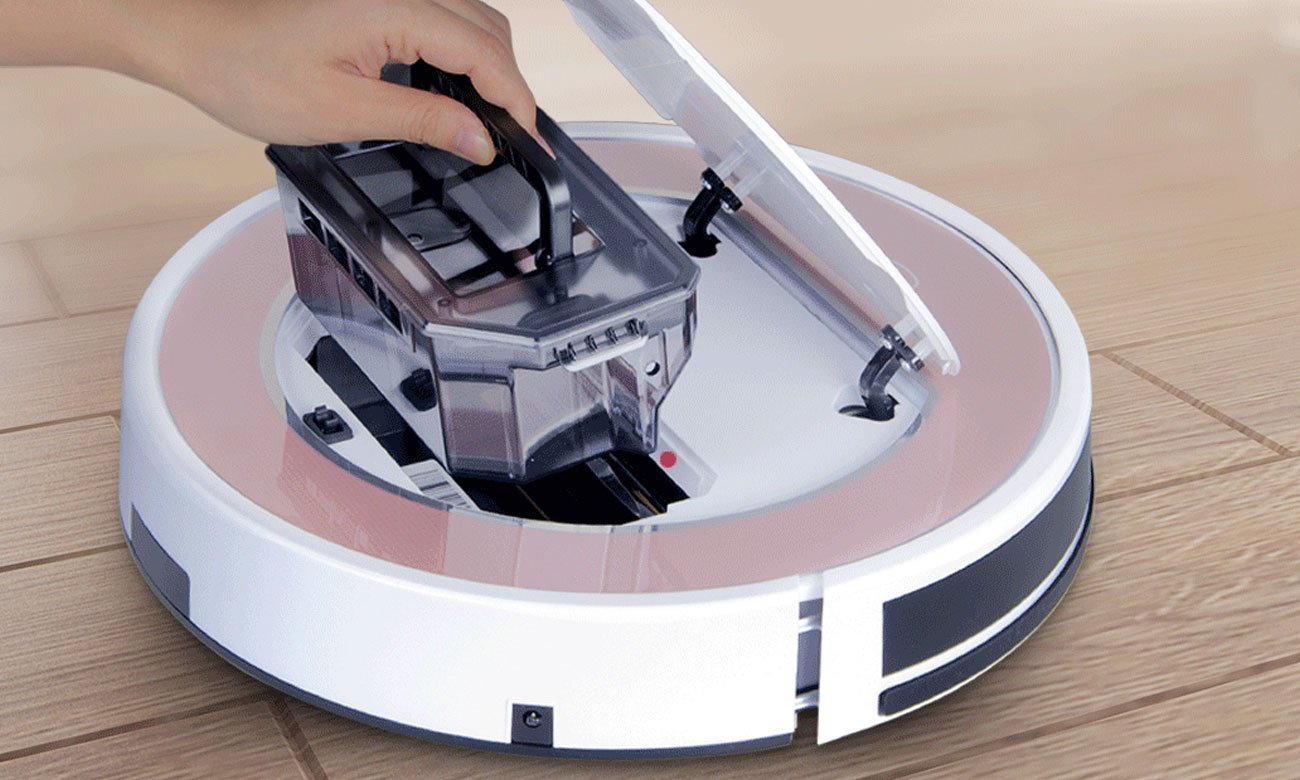 Robot sprzątający Ilife V7s Plus zapobiega rozlewaniu się wody podczas pracy