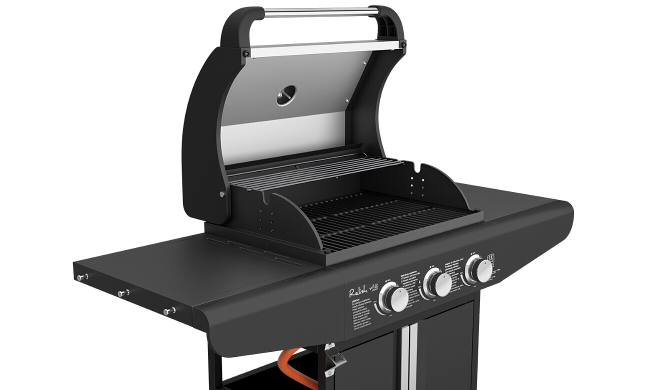 Grill ogrodowy Koler gazowy Relish V1 Black Compact 2+1 5903641493475