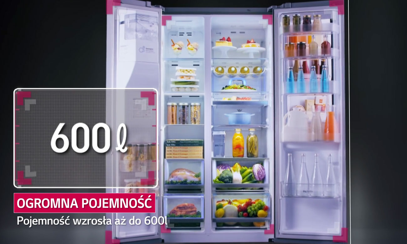 Duża pojemność w LG GSJ961NSBZ