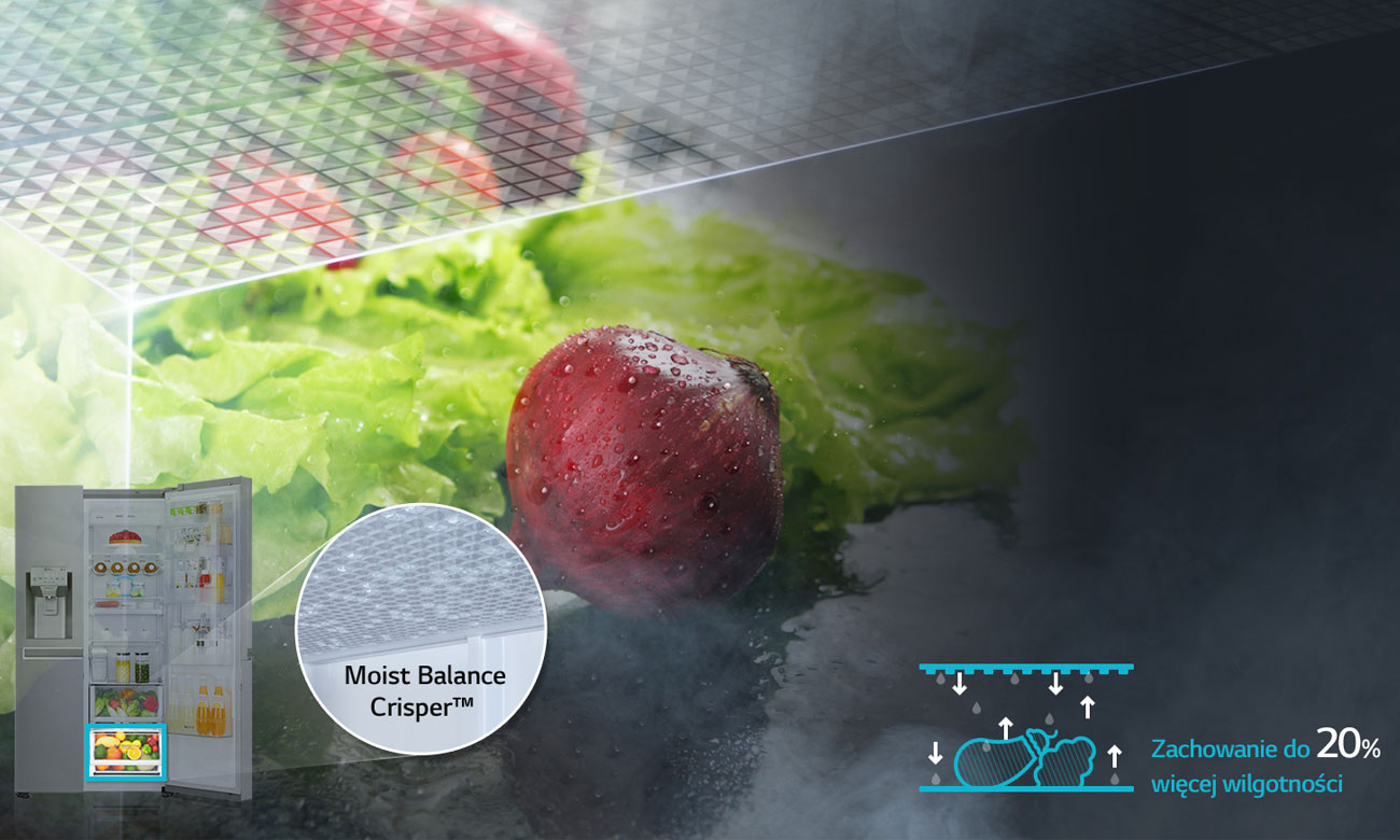 Moist Balance Crisper w LG GSJ961NSBZ