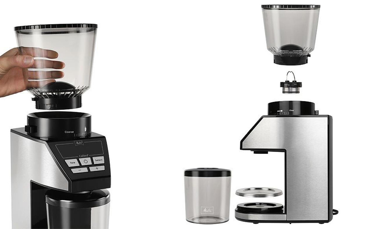 Melitta Calibra młynek do kawy z wagą