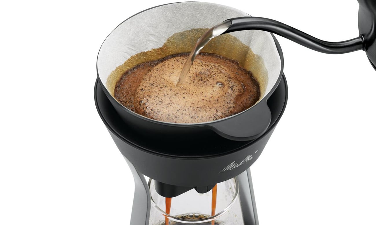 Zaparzacz do kawy Melitta AMANO typu Pour Over czarny/srebrny