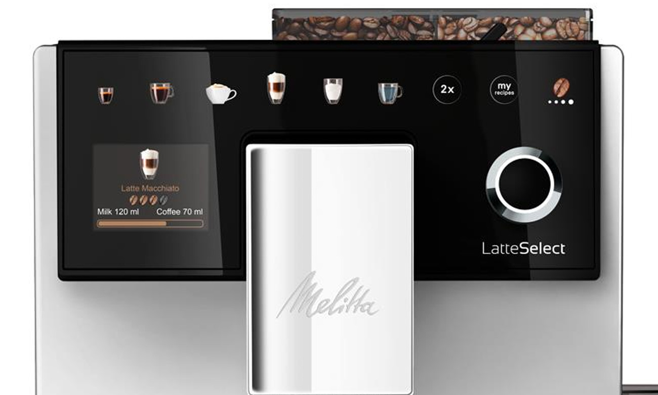 Ekspres do kawy Melitta LatteSelect srebrny