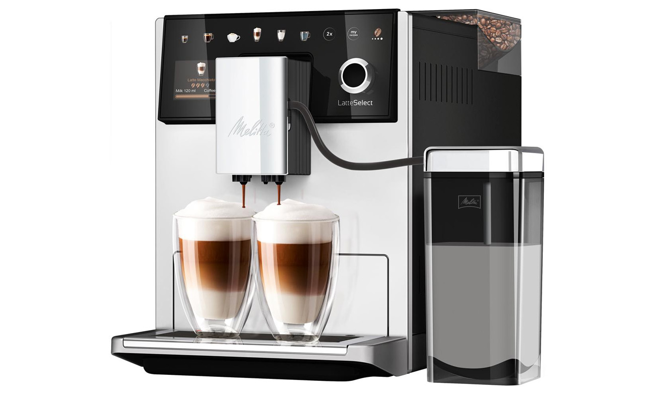 Ekspres do kawy Melitta LatteSelect srebrny